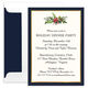 Rich Holiday Foliage with Foil Border Invitations Image 3 of 4